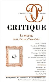 Critique 2014/6-7 (n° 805 - 806) - Collectif