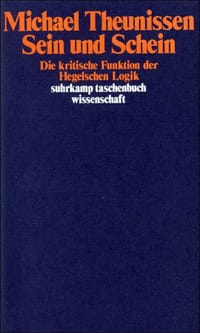 Sein und Schein - Michael Theunissen