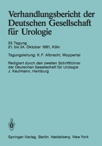 33. Tagung Vom 21. - 24. Oktober 1981 in Kaln
