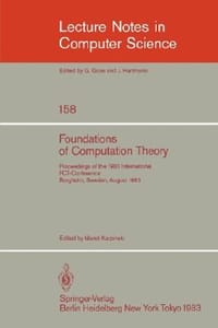 Foundations  of Computation Theory