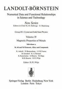 3d, 4d, and 5d Elements, Alloys and Compounds / 3d-, 4d- Und 5d-Elemente, Legierungen Und Verbindungen