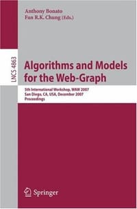 Algorithms and Models for the Web-Graph - Chung, Fan R. K. 编