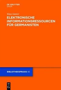 Elektronische Informationsressourcen Fur Germanisten