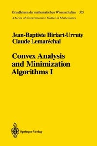 书籍 Convex Analysis and Minimization Algorithms I的封面