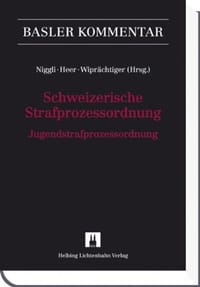 Schweizerische Strafprozessordnung/Jugendstrafprozessordnung