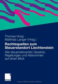Rechtsquellen Zum Steuerstandort Liechtenstein