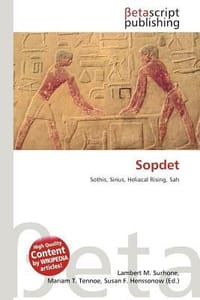 Sopdet - Surhone, Lambert M.; Tennoe, Mariam T.; Henssonow, Susan F.