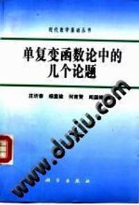 单复变函数论中的几个论题