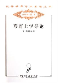 书籍 形而上学导论的封面