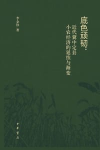 书籍 底色顽韧：近代冀中定县小农经济的延续与渐变（精）的封面