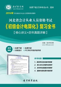 2014年河北省会计从业人员资格考试《初级会计电算化》复习全书【核心讲义＋历年真题详解】