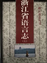 书籍 浙江省语言志的封面