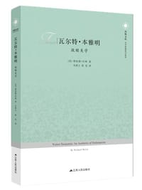 书籍 瓦尔特·本雅明的封面