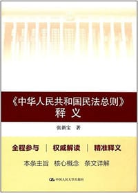书籍 《中华人民共和国民法总则》释义的封面