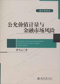 书籍 公允价值计量对金融市场风险的封面