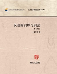 书籍 汉语的词库与词法的封面