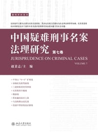 书籍 中国疑难刑事名案法理研究（第七卷）的封面
