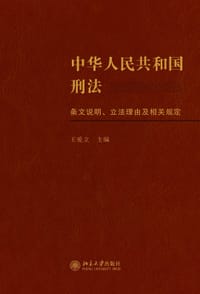 中华人民共和国刑法条文说明、立法理由及相关规定 - 王爱立