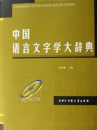 书籍 中国语言文字学大辞典的封面