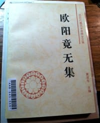 书籍 欧阳竟无集的封面