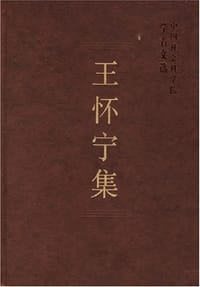 书籍 王怀宁集的封面