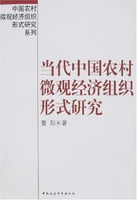 书籍 当代中国农村微观经济组织形式研究的封面