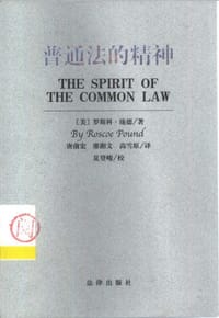 书籍 普通法的精神的封面