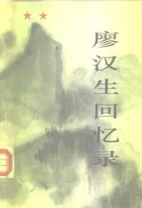 书籍 廖汉生回忆录的封面