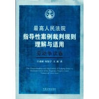 书籍 最高人民法院指导性案例裁判规则理解与适用（劳动争议卷）的封面