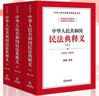 书籍 中华人民共和国民法典释义（上中下）的封面