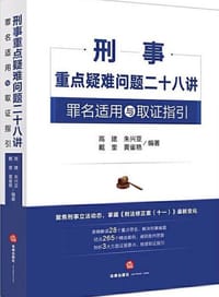 刑事重点疑难问题二十八讲：罪名适用与取证指引