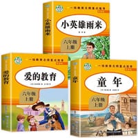 快乐读书吧六年级上 全3册 童年 小英雄雨来 爱的教育 快乐读书吧经典书目 小学生课外阅读书籍 - 知识出版社
