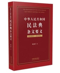 书籍 中华人民共和国民法典条文要义的封面