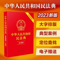2023中华人民共和国民法典（大字本）（含典型案例） - 中国法制出版社