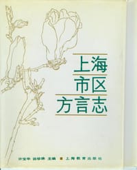 书籍 上海市区方言志的封面