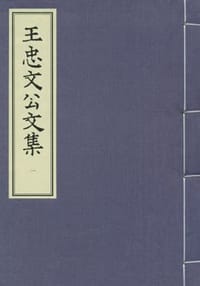 书籍 王忠文公文集的封面