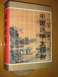 书籍 中国诗学大辞典的封面
