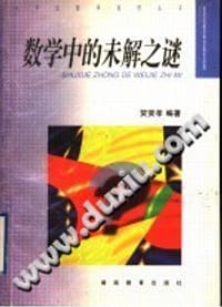书籍 数学中的未解之谜的封面