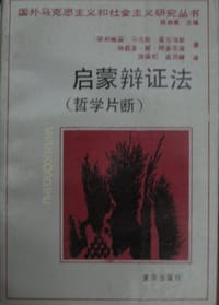 书籍 启蒙辩证法的封面