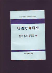 书籍 壮语方言研究的封面