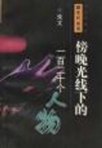 书籍 晚生代丛书-傍晚光线下的一百二十个人物的封面