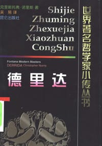 书籍 德里达的封面