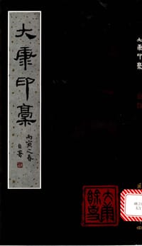 书籍 大康印稿的封面