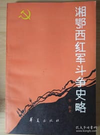 书籍 湘鄂西红军斗争史略的封面