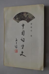 书籍 中国词学史的封面