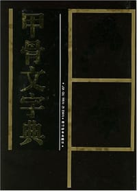 书籍 甲骨文字典的封面