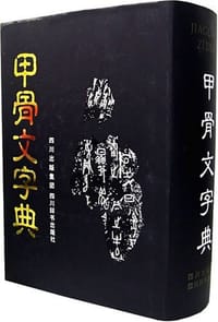 书籍 甲骨文字典的封面