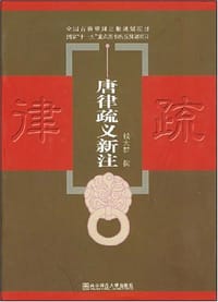 书籍 唐律疏义新注的封面