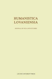 Humanistica Lovaniensia Volume LXI - 2012