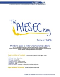 The AIESEC Way Toolkit (2008) - AIESEC International